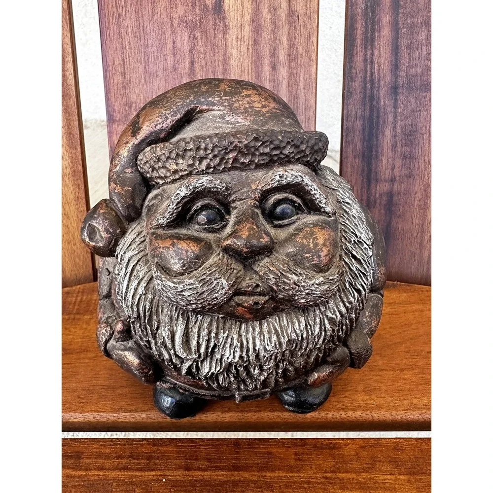 Small Heavy Garden Santa Claus Christmas Gnome Bubble Escape Greyfox‎ Signed 5